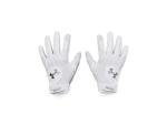 Under Armour Men's Clean Up Baseball Gloves, (100) White/Metallic Silver/Metallic Silver, X-Large