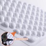 COOLOMG Adult Baseball Chest Protector Padded Shirt Heart Guard Sternum Protection for Football Lacrosse and Goalies Gray-White M