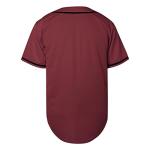 TKJPYWYH Blank Baseball Jersey Button Down Shirts,Men's Hip Hop Plain Short Sleeve Sports T Shirts S-3XL (#Burgundy, Large)