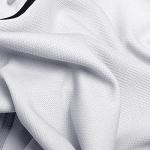 CUTHBERT Solid Baseball Jersey Shirt for Men and Women, Plain Short Sleeves Button Down T-Shirt(White M)
