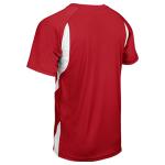 CHAMPRO Mens Wild Card 2-Button Baseball/Softball Jersey, Scarlet,white, XX-Large US
