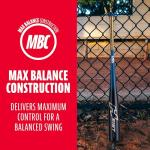 Franklin Sports Metal Youth Baseball Bat - Heist Kids Bats for Ages 8-12 - 2 5/8" Inch Big Barrel - Youth Drop -10 Aluminum Bats - USA Baseball Approved - 29" Inch / 19oz. - Royal 1000