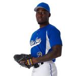 CHAMPRO Mens Wild Card 2-Button Baseball/Softball Jersey, Scarlet,white, XX-Large US