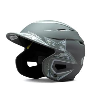 Boombah DEFCON Batting Helmet Sleek Profile Flag 2 Navy/White/Red NOSCAE - Size Senior 7" - 7 3/4"