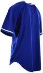Mens Plain Solid Color Baseball Jersey (2XL, ROYAL)