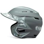 Boombah DEFCON Batting Helmet Sleek Profile Flag 2 Navy/White/Red NOSCAE - Size Senior 7" - 7 3/4"