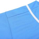 DEHANER Blank Light Blue Softball Baseball Jerseys for Men Women Hip Hop Button Down Fathers Mothers Day T-Shirt White Stripe-Light Blue Jersey Size Large