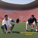 CEPHKY 2 Pack Softball/Baseball Knee Leg Guard, Doulbe Leg Knee Savers for Youth/Adult Catchers, 16.8in Full Wing Shin Guards with Adjustable Straps, Fit Well and Comfortable, Black