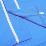 DEHANER Blank Light Blue Softball Baseball Jerseys for Men Women Hip Hop Button Down Fathers Mothers Day T-Shirt White Stripe-Light Blue Jersey Size Large