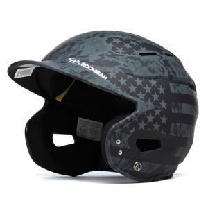 Boombah DEFCON Batting Helmet Sleek Profile USA Clandestine Navy/White/Red - Size Junior 6 1/4" - 7"