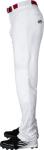 Rawlings | YBP31SR Baseball Pants | Semi-Relaxed Fit | White | Youth X-Large