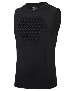 Roadbox Youth Baseball Chest Protector, Heart Guard Sternum Protection Padded Compression Shirt Softball Football Lacrosse