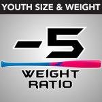 SSK Z9 Professional Edge Youth -5 Maple Wood Baseball Bat – Made in Japan – Durable (YJB9-COL/PNK/COL, 31 INCH)