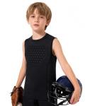 Roadbox Youth Baseball Chest Protector, Heart Guard Sternum Protection Padded Compression Shirt Softball Football Lacrosse