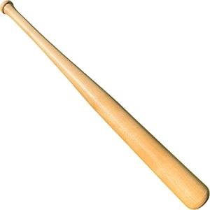 Genuine Solid Beech Wood Baseball Bat - 27 Inch 19 Oz - Youth Baseball Bats, Tball Bat, Self Defense, Weight Training, and Pickup Games - Classic and Timeless Design - KOTIONOK