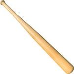 Genuine Solid Beech Wood Baseball Bat - 27 Inch 19 Oz - Youth Baseball Bats, Tball Bat, Self Defense, Weight Training, and Pickup Games - Classic and Timeless Design - KOTIONOK