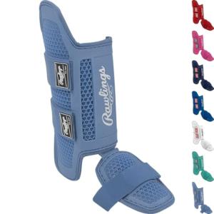 Rawlings | Batter's Leg Guard | Baseball/Softball | Large (One Size Fits Most) | Columbia Blue