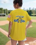 Women Funny Baseball Jersey Baseball Fan Shirt Baseball Mama Graphic Button Down Tops