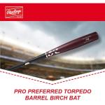 Rawlings | Torpedo Barrel JT39 Birch Wood Baseball Bat | Pro Preferred Collection | 34 inch