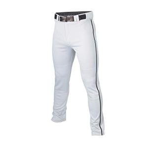 Easton | RIVAL+ Piped Baseball Pant | White/Black | Youth | Large