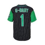 Kekambas Men's #1 G-Baby Jarius Evans Hardball Movie Baseball Jersey Black Size XL