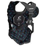 Champro Optimus Pro Plus Ergonomic Baseball Catcher’s Chest Protector for Commotio Cordis with Removeable Shoulder Cap, 15.5", Black