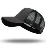 American Flag Trucker Hat - Snapback Hat, Baseball Cap for Men Women - Breathable Mesh Side, Adjustable Fit - for Casual Wear Dark Gray/Black