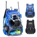 VIGEGARI Youth Baseball Backpack for Boys, Bat Bag, Softball Bag, T-Ball, Softball Equipment & accessories for Bat, Glove Holder, Helmet, Shoes Compartment, Baseball Gifts for Youth and Adults.