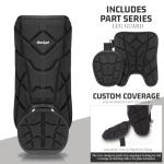 Beutyal Baseball Leg Guard, Batter's Leg Guard Softball Baseball Shin Guard for Adult Black Catcher Leg Guards with Adjustable Strap