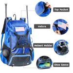 VIGEGARI Youth Baseball Backpack for Boys, Bat Bag, Softball Bag, T-Ball, Softball Equipment & accessories for Bat, Glove Holder, Helmet, Shoes Compartment, Baseball Gifts for Youth and Adults.