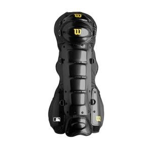 WILSON Pro Gold 2 Leg Guards - Black/Charcoal, Medium/Large