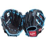 Rawlings | Exclusive Select Series Youth Baseball Glove | 11.5 Inch | I Web | Right Hand Throw | Black/Columbia Blue