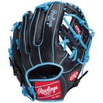 Rawlings | Exclusive Select Series Youth Baseball Glove | 11.5 Inch | I Web | Right Hand Throw | Black/Columbia Blue