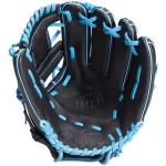 Rawlings | Exclusive Select Series Youth Baseball Glove | 11.5 Inch | I Web | Right Hand Throw | Black/Columbia Blue