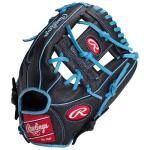 Rawlings | Exclusive Select Series Youth Baseball Glove | 11.5 Inch | I Web | Right Hand Throw | Black/Columbia Blue