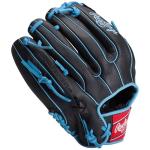 Rawlings | Exclusive Select Series Youth Baseball Glove | 11.5 Inch | I Web | Right Hand Throw | Black/Columbia Blue