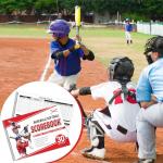 Chiisong 2 Pcs Side by Side Baseball Scorebook 11.5x16 30 Game Softball Scorebook Score Keeping Book Baseball Stats Book Individual Player Stats Batting Average Chart for Score Keeper Coach(Stylish)