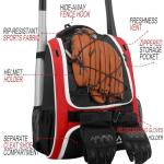 Hsmihair Baseball Bag - Baseball Backpack Holder, Large Main Compartment,T-Ball & Softball Equipment & Gear for Youth and Adults,Holds Bats, Helmet, Gloves