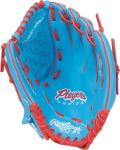 Rawlings | Player's Series Youth Baseball Glove | 10.5" | Right Hand Throw | Columbia Blue/Scarlet
