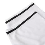 MESOSPERO Blank Jersey Plain Hipster Hip Hop for Men Button-Down Baseball Jersey Short Sleeve Shirt White Black Red Grey S-3XL (White, XX-Large)