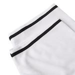 NJKA Blank Plain Hip Hop Hipster Button Down Baseball Jersey, Short Sleeve Active T Shirts (White, X-Large)