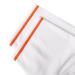 MESOSPERO Blank Jersey Plain Hipster Hip Hop for Men Button-Down Baseball Jersey Short Sleeve Shirt White Black Red Grey S-3XL (White Orange, Medium)