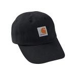 Carhartt Little Kid Signature Canvas Baseball Cap Hat, Caviar Black, Caviar Black