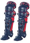 Mizuno Samurai Youth Baseball Shin Guards 14.5" | Navy-RED | Youth - Boys | NO Size (0000)