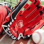MARUCCI Caddo Series V2 Baseball Glove, 12.00", H-Web, Right Hand Throw,Red/Black