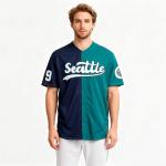 CUEJDSA Stitched #29 Baseball City Jersey for Men Fans Baseball Shirts Costume (Blue Green, Size XL)