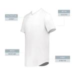Augusta Sportswear Cutter+ Full Button Baseball Jersey White XL
