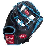 Rawlings | Exclusive Select Series Adult Baseball Glove | 11.5 Inch | I Web | Right Hand Throw | Black/Columbia Blue
