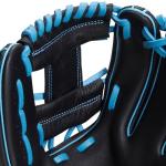 Rawlings | Exclusive Select Series Adult Baseball Glove | 11.5 Inch | I Web | Right Hand Throw | Black/Columbia Blue