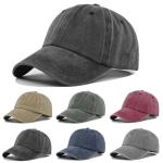 6Pack Unisex Vintage Washed Cotton Baseball Cap Soft Unconstructed Plain Blank Adjustable Size Dad Hat (US, Alpha, One Size, 6 Pcs-D)